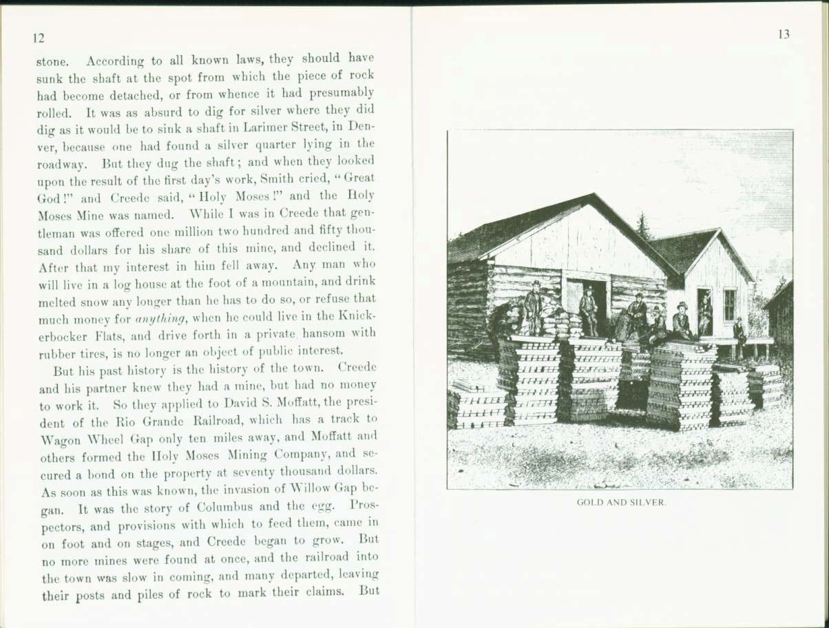 AT A NEW MINING CAMP: Creede of Colorado, 1892. vist0018c